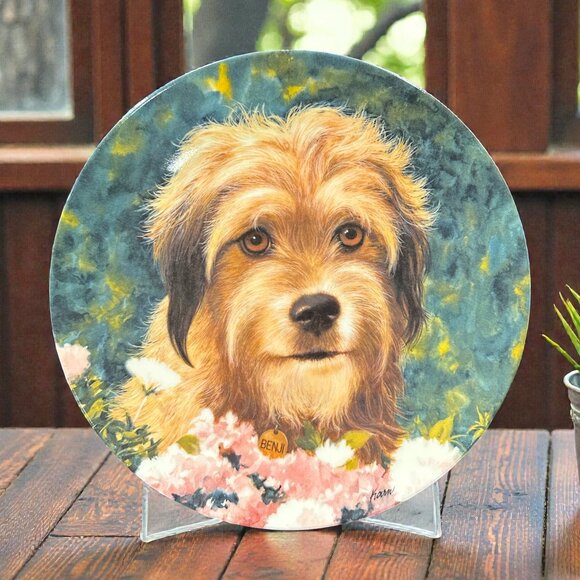 Vintage Benji The Movie Star "Wags to Riches" Dog Decorative Plate - Picture 2 of 5